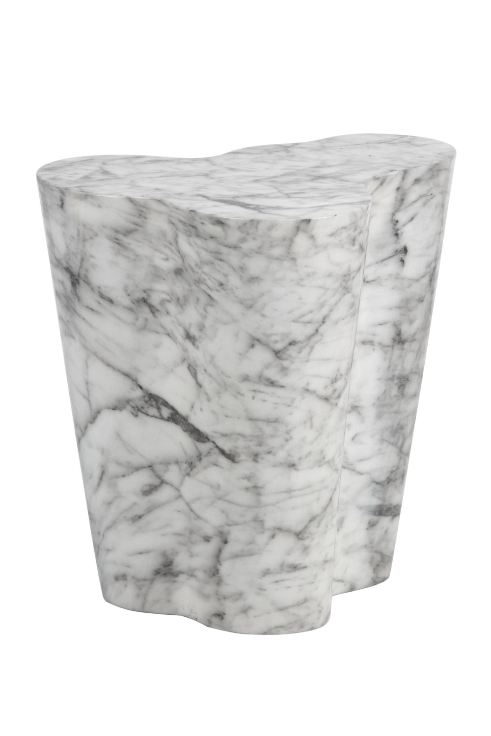 Modern European furniture - Marble-Look Indoor/Outdoor Side Table L - www.oroa.com