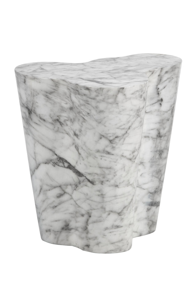 Modern European furniture - Marble-Look Indoor/Outdoor Side Table L - www.oroa.com