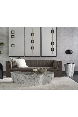 Modern European furniture - Marble-Look Indoor/Outdoor Side Table L - www.oroa.com