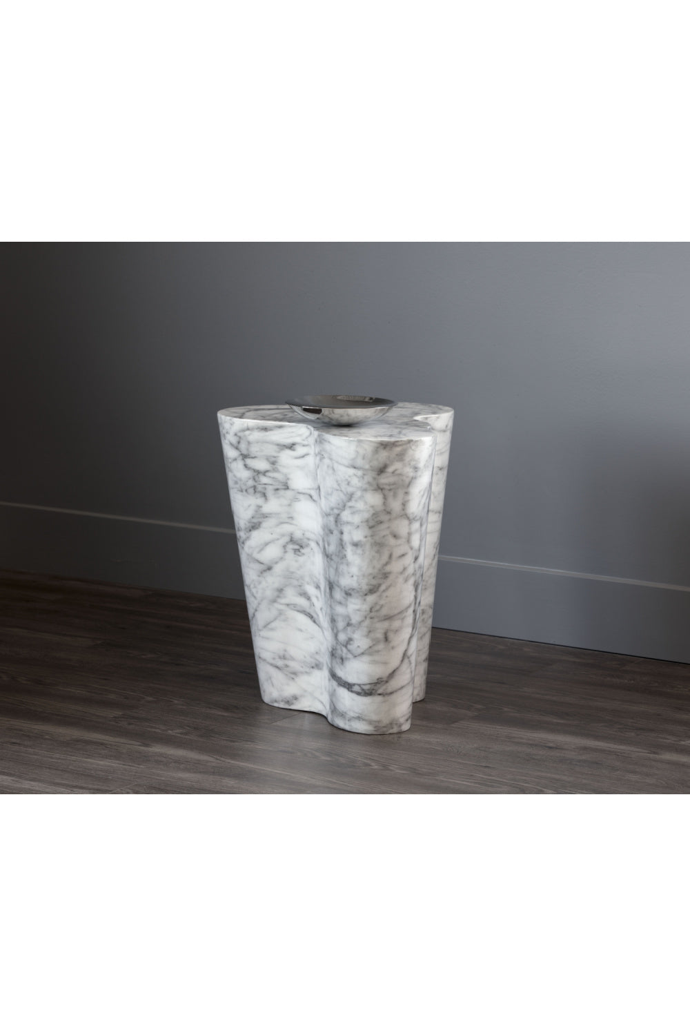 Modern European furniture - Marble-Look Indoor/Outdoor Side Table L - www.oroa.com