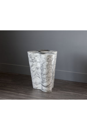 Modern European furniture - Marble-Look Indoor/Outdoor Side Table L - www.oroa.com