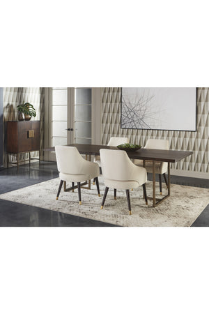   Modern European furniture - Smoked Acacia Wood Dining Table - www.oroa.com | Oroa.com