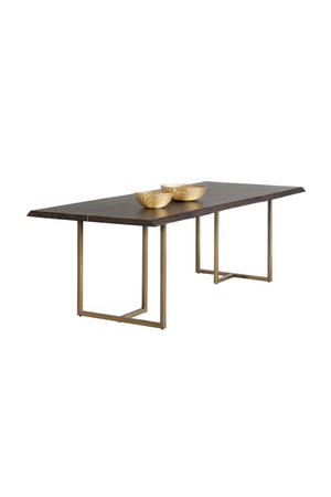   Modern European furniture - Smoked Acacia Wood Dining Table - www.oroa.com | Oroa.com