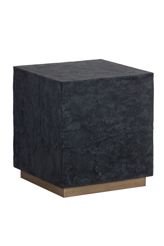 Modern European furniture - Textured Concrete End Table - www.oroa.com
