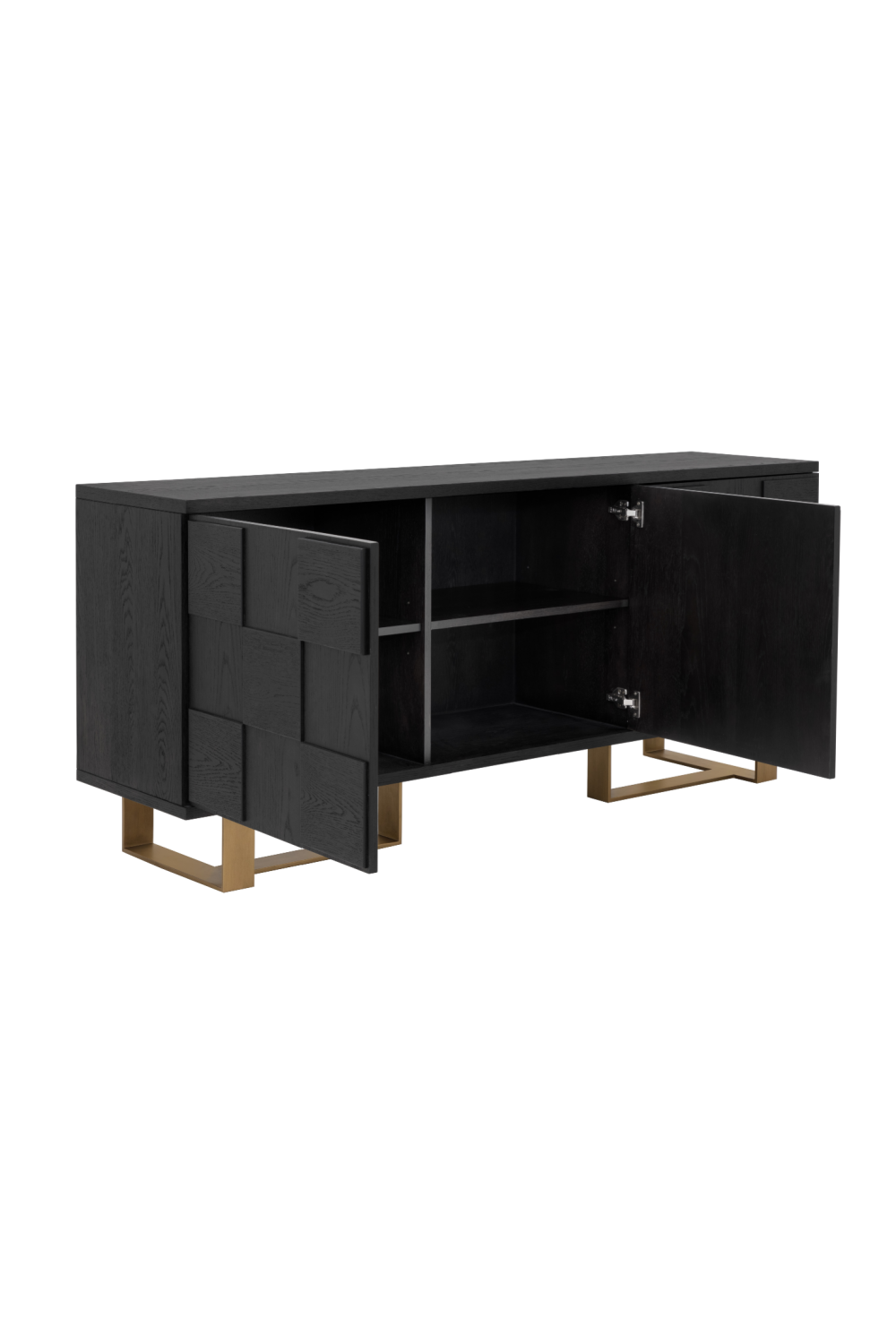   Modern European furniture - Checkered Smoked Acacia Sideboard - www.oroa.com | Oroa.com