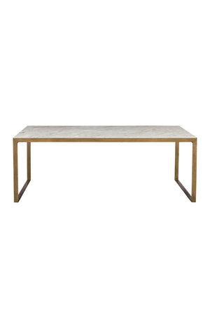 Modern European furniture - White Italian Marble Coffee Table - www.oroa.com