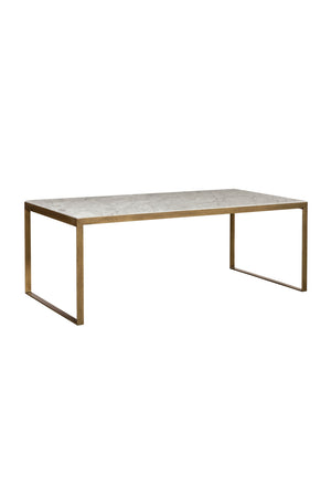 Modern European furniture - White Italian Marble Coffee Table - www.oroa.com