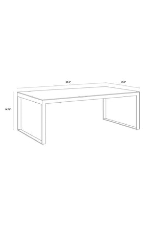 Modern European furniture - White Italian Marble Coffee Table - www.oroa.com