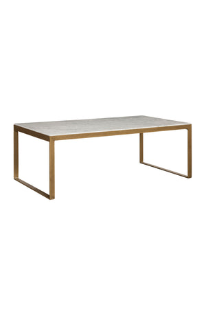 Modern European furniture - White Italian Marble Coffee Table - www.oroa.com