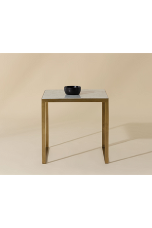   Modern European furniture - Italian Marble Square End Table - www.oroa.com | Oroa.com