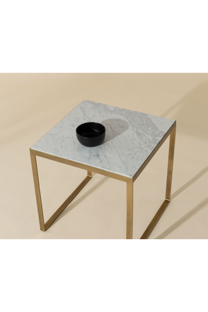   Modern European furniture - Italian Marble Square End Table - www.oroa.com | Oroa.com
