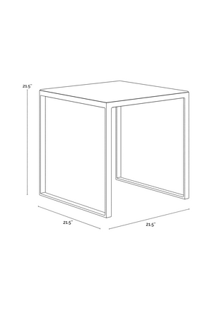  Modern European furniture - Italian Marble Square End Table - www.oroa.com | Oroa.com
