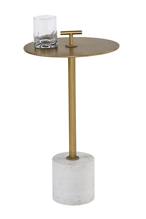 Gold Round End Table | Splendido Sia | Oroa.com