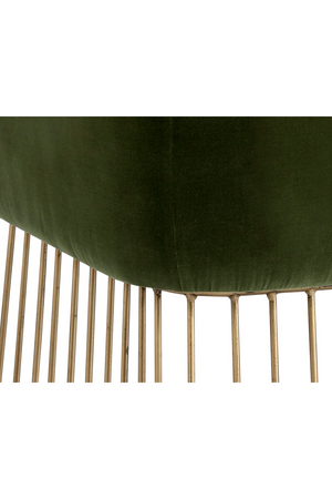   Modern European furniture - Green Fabric Modern Dining Chair - www.oroa.com | Oroa.com