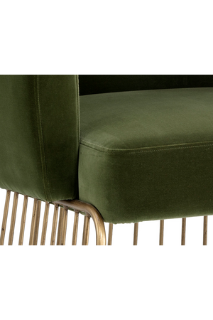  Modern European furniture - Green Fabric Modern Dining Chair - www.oroa.com | Oroa.com