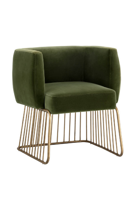   Modern European furniture - Green Fabric Modern Dining Chair - www.oroa.com | Oroa.com