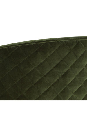  Modern European furniture - Green Diamond-Stitched Dining Chair - www.oroa.com | Oroa.com
