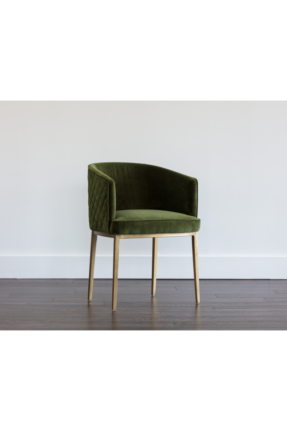   Modern European furniture - Green Diamond-Stitched Dining Chair - www.oroa.com | Oroa.com