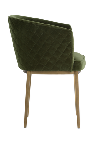   Modern European furniture - Green Diamond-Stitched Dining Chair - www.oroa.com | Oroa.com