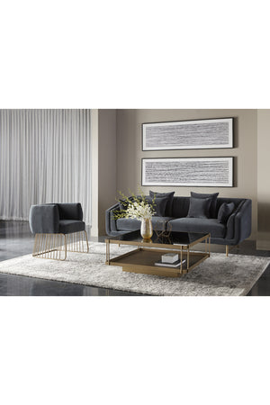 Modern European furniture - Channeled-Back 6-Cushion Sofa - www.oroa.com