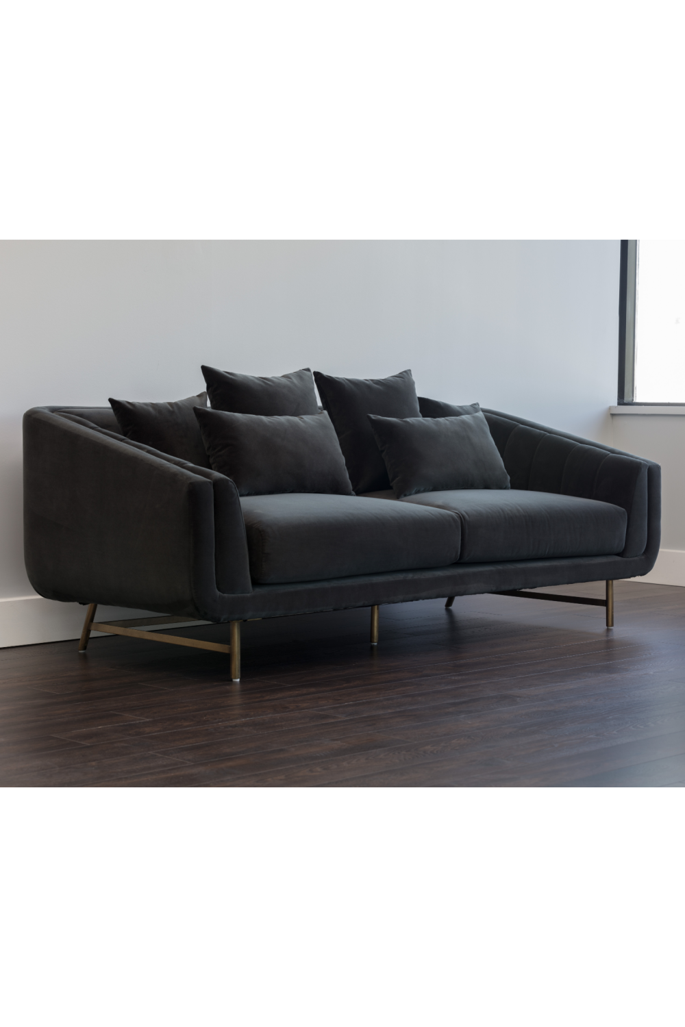 Modern European furniture - Channeled-Back 6-Cushion Sofa - www.oroa.com