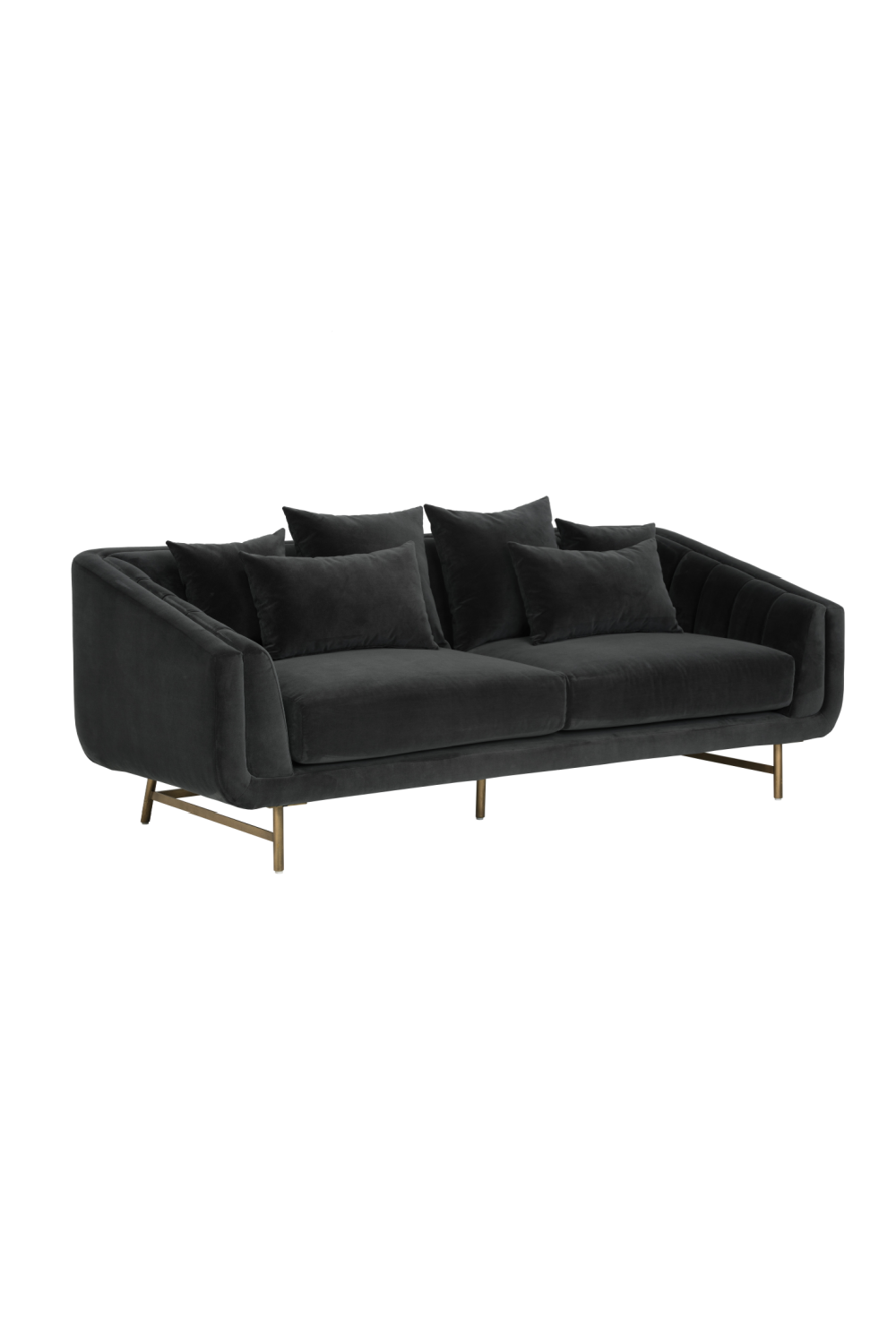 Modern European furniture - Channeled-Back 6-Cushion Sofa - www.oroa.com
