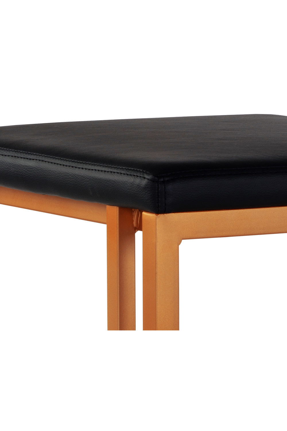   Modern European furniture - Black Leather Look Counter Stools (2) - www.oroa.com | Oroa.com