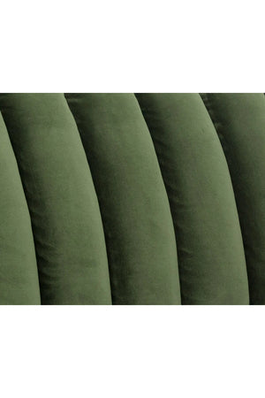   Modern European furniture - Channeled Green Velvet Sofa - www.oroa.com | Oroa.com