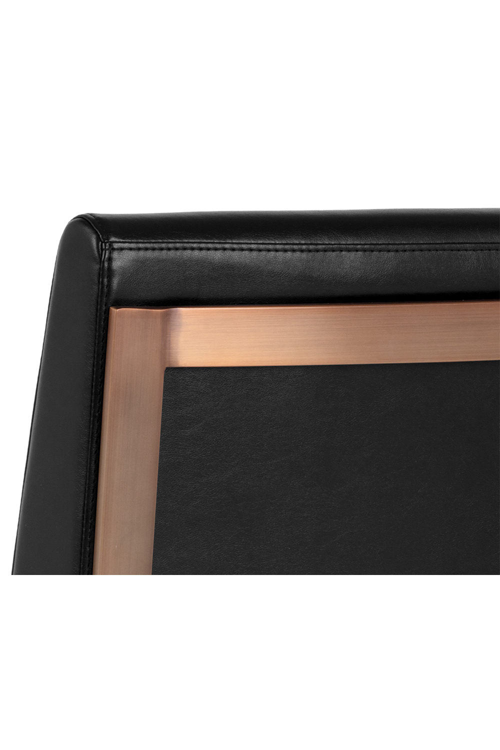 Modern European furniture - Black Leather Cantilevered Dining Chair - www.oroa.com