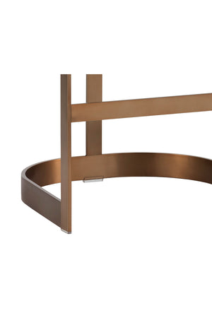 Modern European furniture - Antique Brass Framed Bar Stool - www.oroa.com