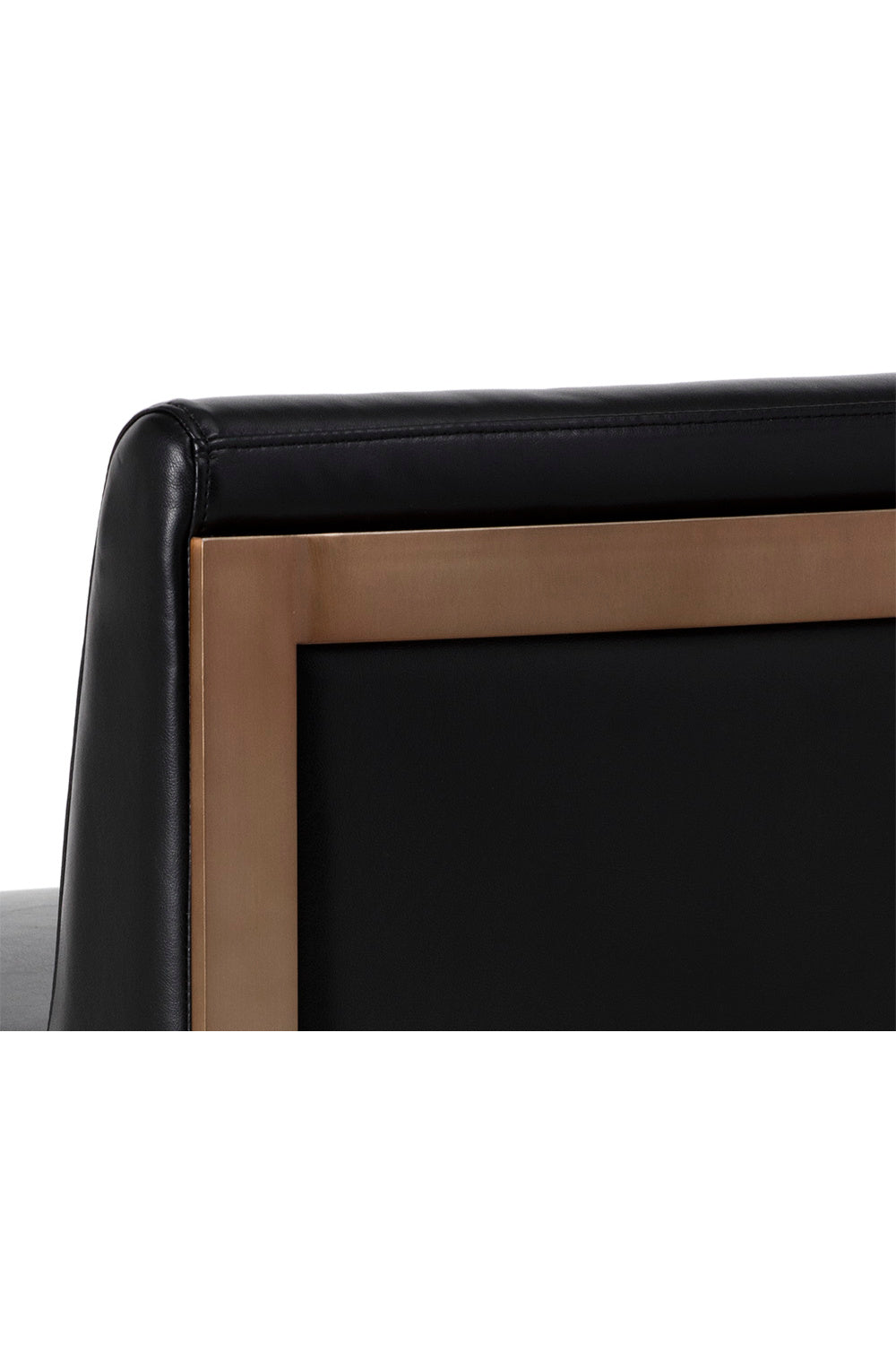 Modern European furniture - Black Leather Cantilevered Bar Stool  - www.oroa.com