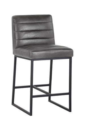 Modern Channel-Tufted Counter Stool | Splendido Spyros | Oroa.com