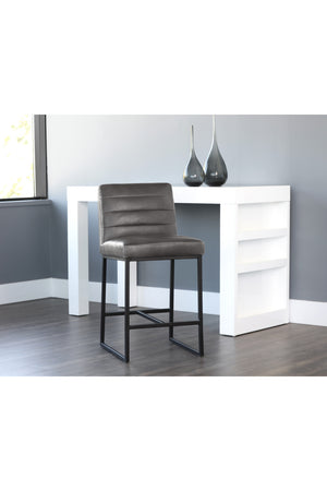 Modern Channel-Tufted Counter Stool | Splendido Spyros | Oroa.com