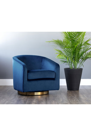 Modern European furniture - Curved Swivel Lounge Chair - www.oroa.com