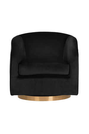 Modern European furniture - Curved Swivel Lounge Chair - www.oroa.com