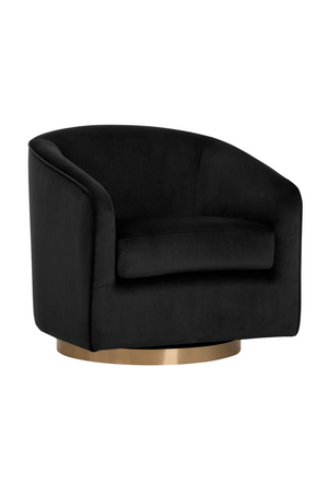 Modern European furniture - Curved Swivel Lounge Chair - www.oroa.com