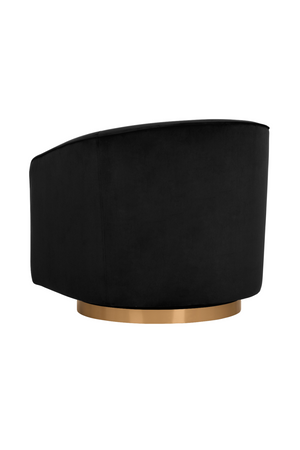 Modern European furniture - Curved Swivel Lounge Chair - www.oroa.com