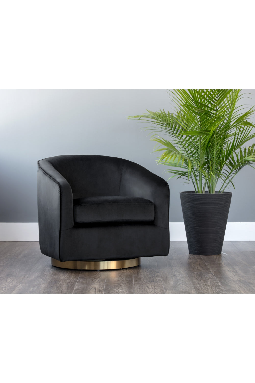 Modern European furniture - Curved Swivel Lounge Chair - www.oroa.com