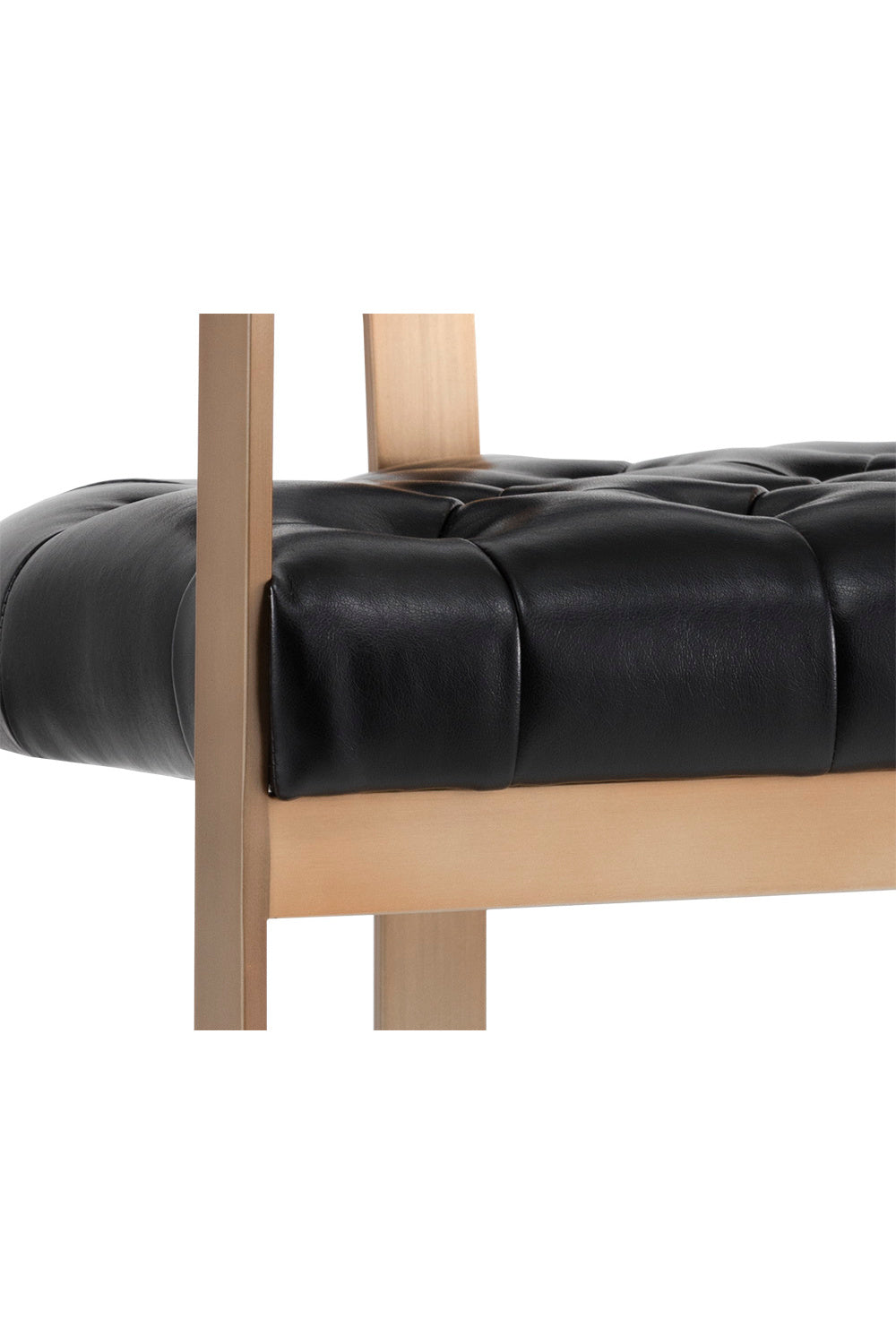 Black Leather T-Shaped Counter Stool | Splendido Beaumont | Oroa.com