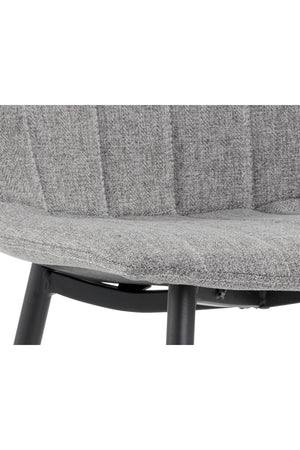 Modern European furniture - Channel-Tufted Dining Chairs (2) - www.oroa.com