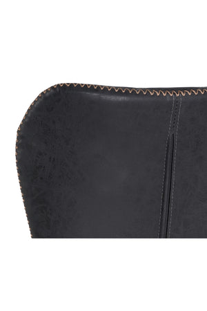 Modern European furniture - Diamond-Stitched Leather Look Bar Stools (2) - www.oroa.com