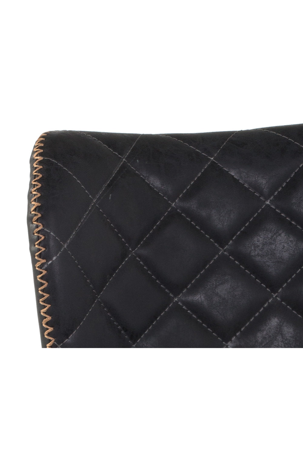 Modern European furniture - Leather-Look Diamond-Stitched  Counter Stools (2) - www.oroa.com