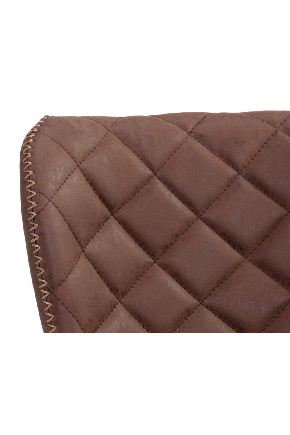 Modern European furniture - Leather-Look Diamond-Stitched  Counter Stools (2) - www.oroa.com