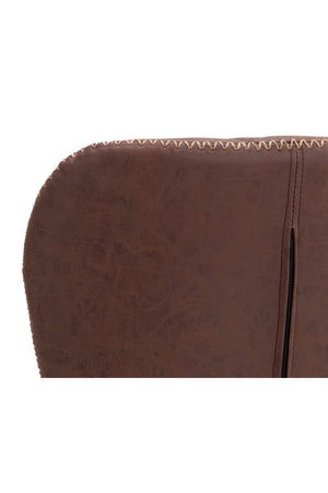 Modern European furniture - Leather-Look Diamond-Stitched  Counter Stools (2) - www.oroa.com