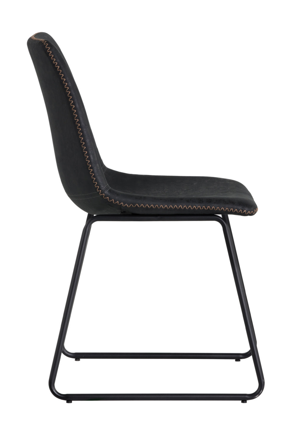 Modern European furniture - Leather Look Mid-Century Dining Chairs (2) - www.oroa.com