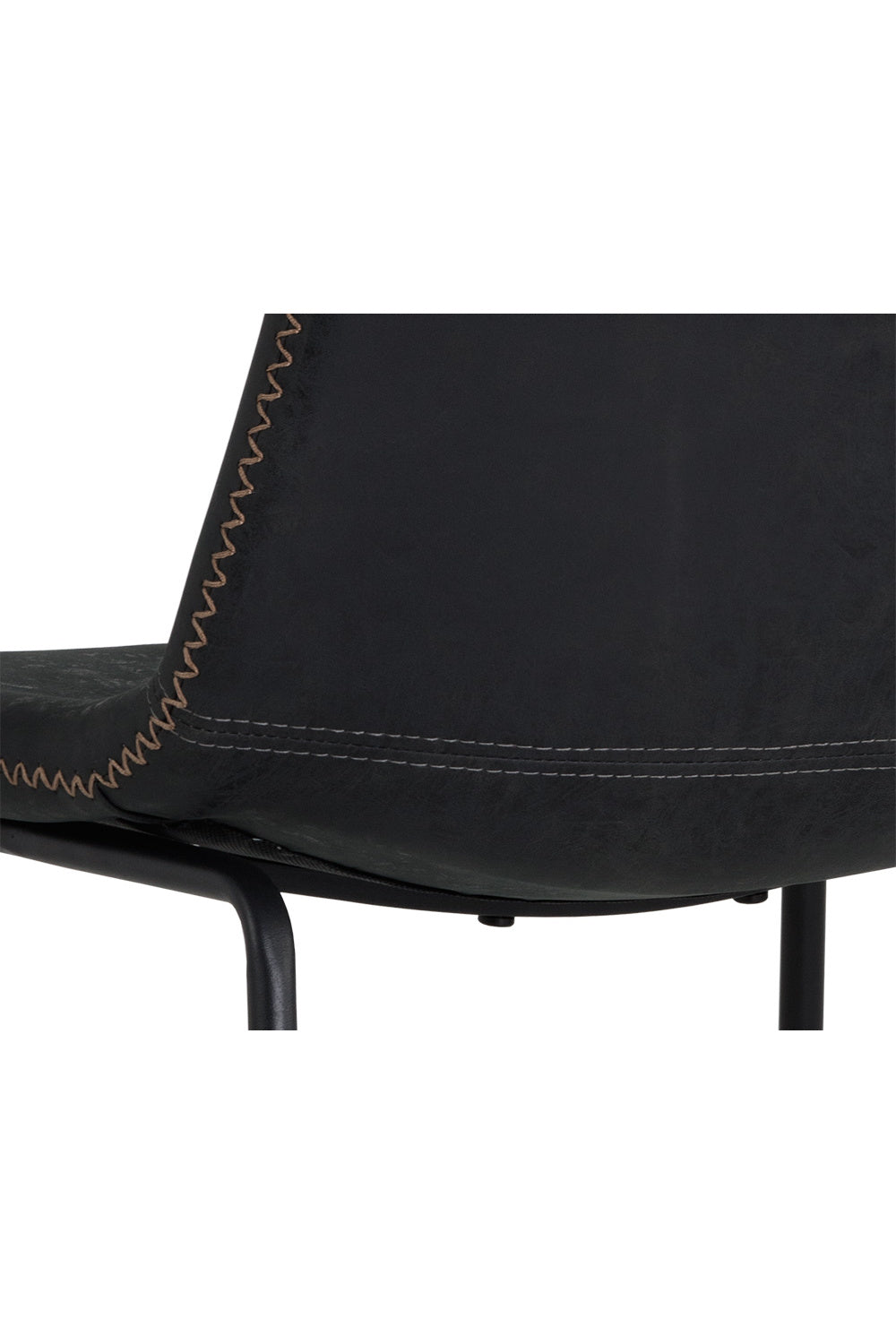 Modern European furniture - Leather Look Mid-Century Dining Chairs (2) - www.oroa.com