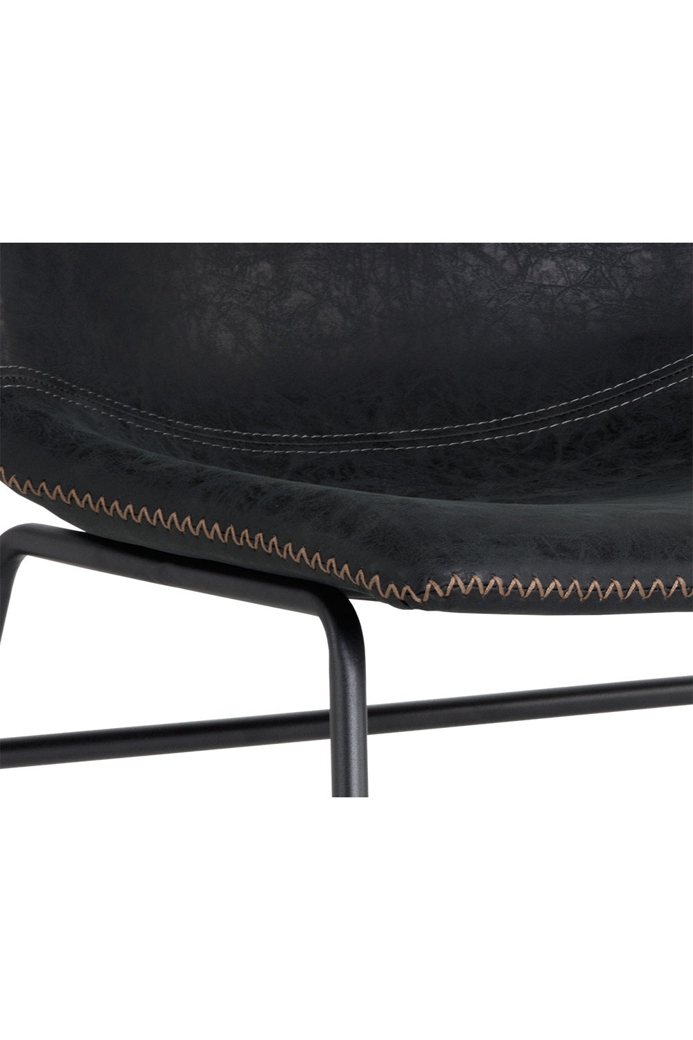 Modern European furniture - Leather Look Mid-Century Dining Chairs (2) - www.oroa.com