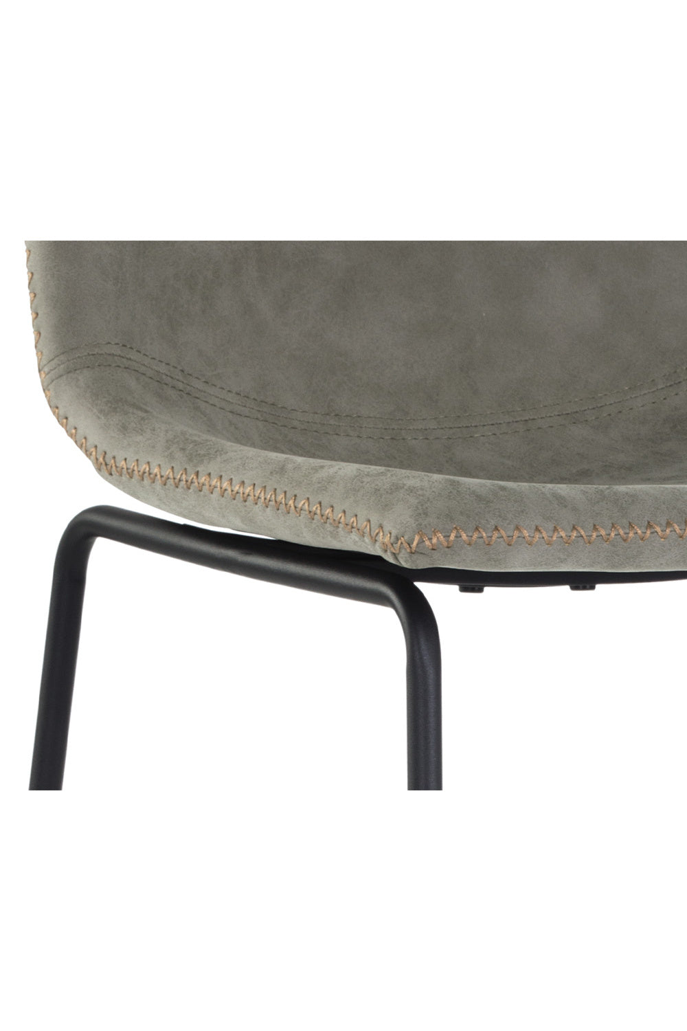 Modern European furniture - Leather-Look Mid-Century Counter Stools (2) - www.oroa.com