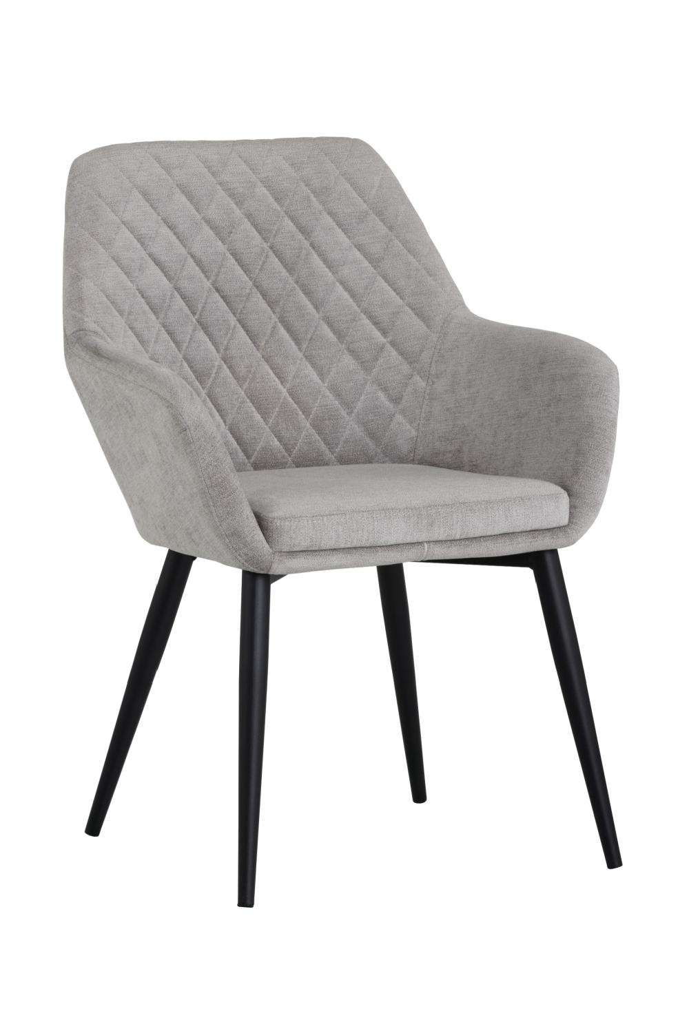   Modern European furniture - Gray Diamond-Tufted Dining Armchair  - www.oroa.com | Oroa.com