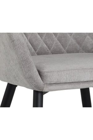   Modern European furniture - Gray Diamond-Tufted Dining Armchair  - www.oroa.com | Oroa.com